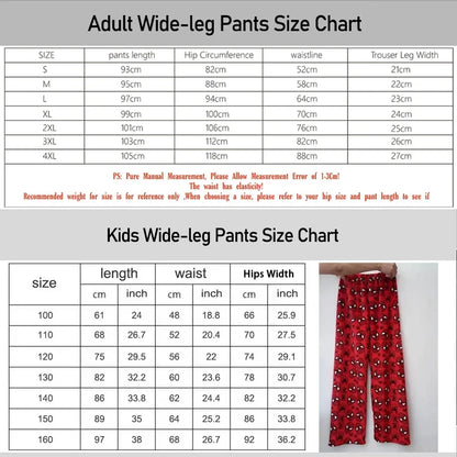 Bandai Pocket Monster Snorlax & Munchlax Allover Print Adult Kids Wide-leg Lounge Sleep Pants Summer Quick-dry Comfy Lightweight