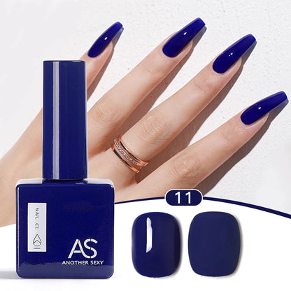 AS 1pc 15ml Bright Yellow Gel Nail Polish Starter Pure Soak Off No Wipe Nail Gel Polish Varnish Suitable For All Seasons