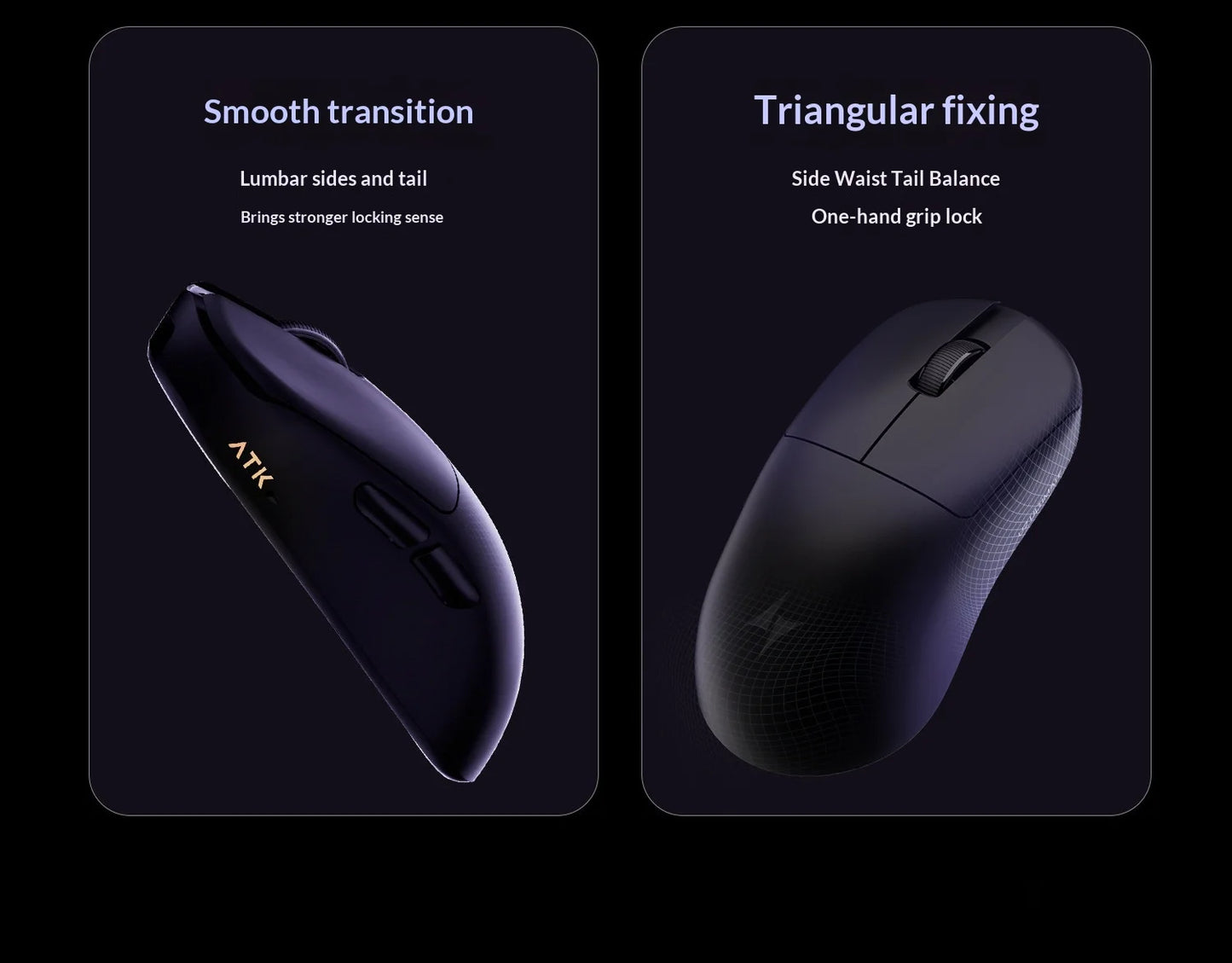 NEW ATK U2/V2 PAW3950 8K Wireless Gaming Mouse 3mode Double 39g Lightweight E-Sport Mouse Custom Accessory Computer Office Work