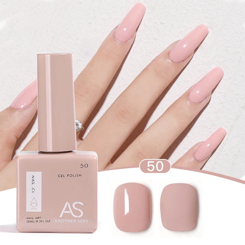 AS 1pc 15ml Bright Yellow Gel Nail Polish Starter Pure Soak Off No Wipe Nail Gel Polish Varnish Suitable For All Seasons