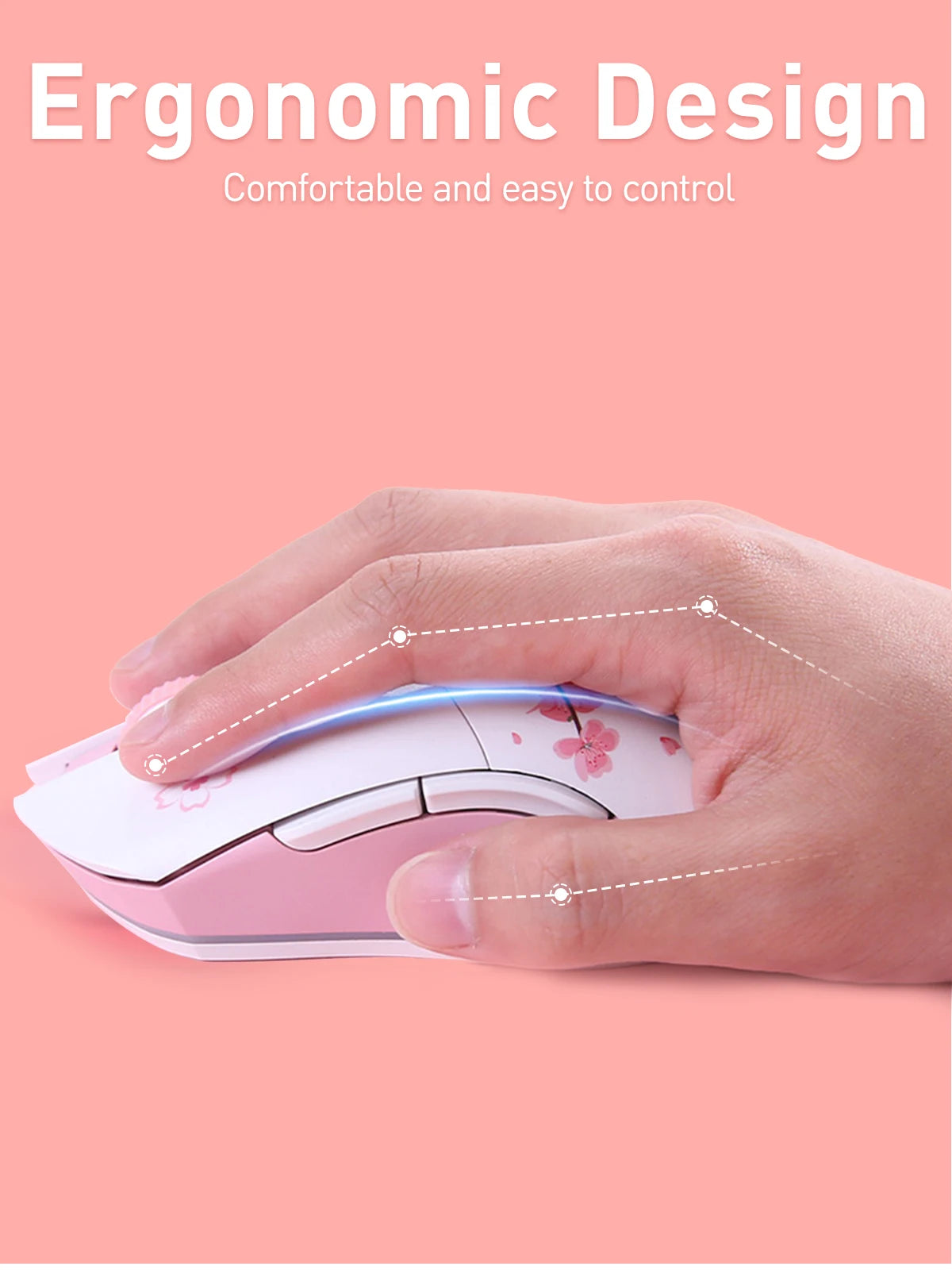 DAREU Dual Modes Gamer Mouse RGB 2.4G Wireless Wired Gaming Mice Built-in 930mAh Recharging Battery with Macro Set for PC Laptop