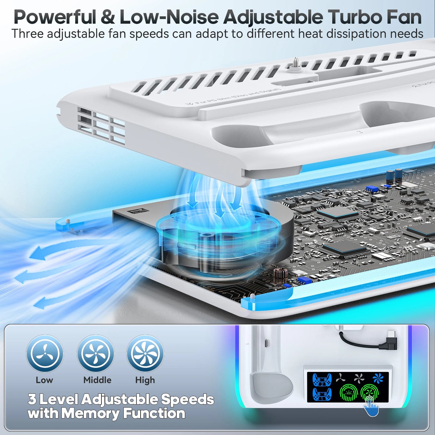 PS5 RGB Cooling Stand