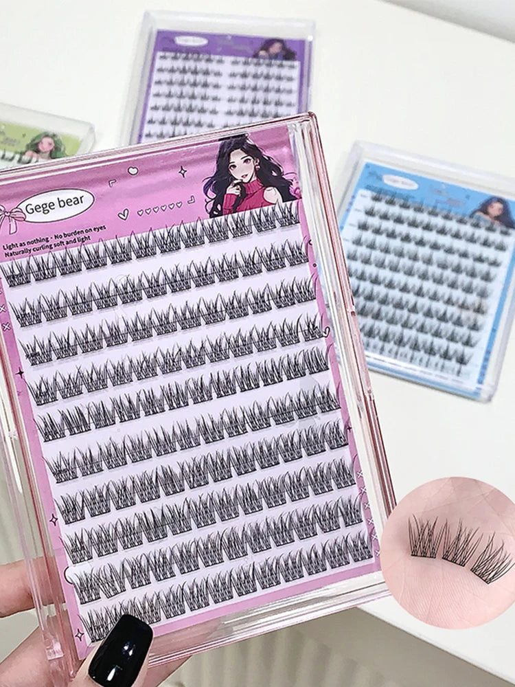 Gege bear Glue-free False eyelashes: A Lazy Person's Trilogy - Natural and Seamless Beginner's Sunflower Eyelashes