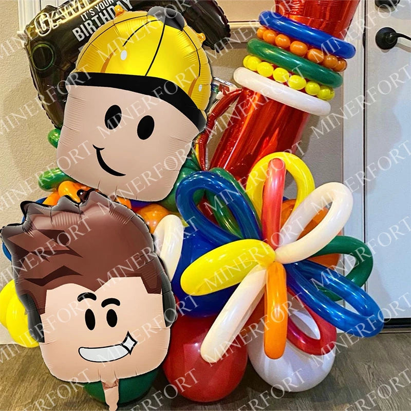 ROBLOX Game Aluminum Foil Balloon Set for Cartoon Baby Shower Boy Birthday Party Decoration Theme DIY Festival Supplie Gift 2pcs