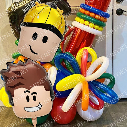 ROBLOX Game Aluminum Foil Balloon Set for Cartoon Baby Shower Boy Birthday Party Decoration Theme DIY Festival Supplie Gift 2pcs