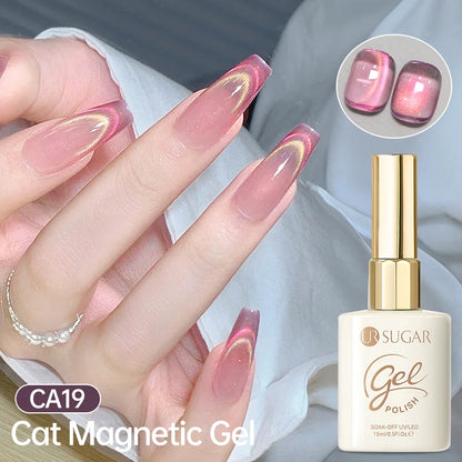 UR SUGAR 15ml Cat Magnetic Gel Nail Polish 30 Colors Semi Permanent Magnetic Gel UV/LED Soak Off Painting Vanrish Design