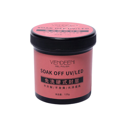 Vendeeni 120g High Capacity Nail Art Functional Gel No Wipe Top Coat Base Coat Painless Extension Gel Leveling Reinforcing Gel
