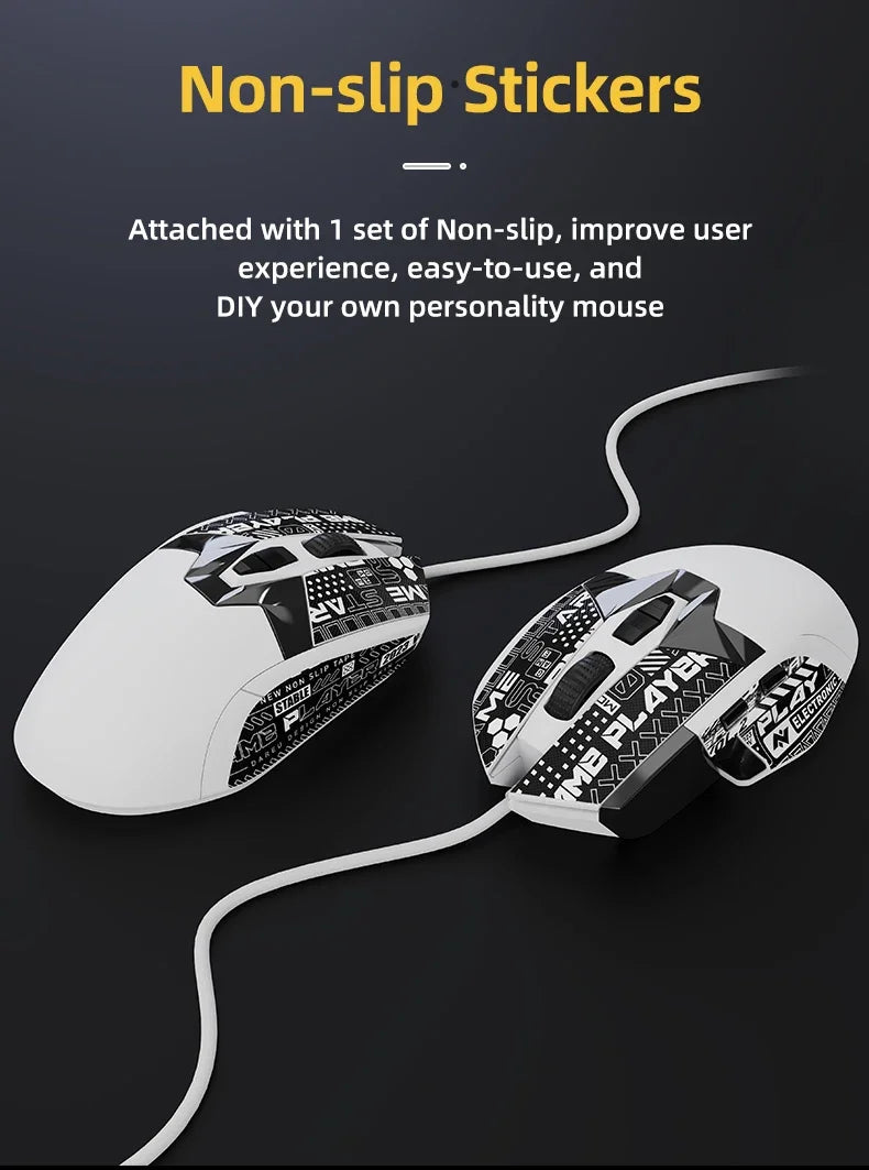DAREU A980 Wired Gaming Mouse 8KHz 26000 DPI PAW3395 RGB Optical Sensor Ergonomic Programmable Mice for PC Laptop Gamer
