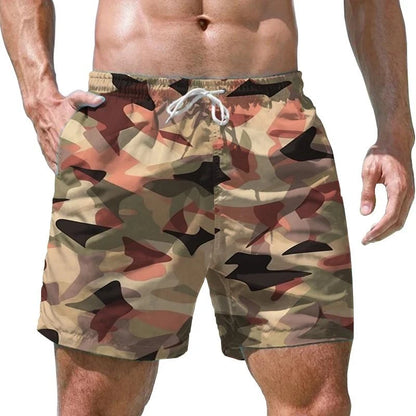 Camouflage Military Beach Shorts Men 3D Print Army Veteran Board Shorts Quick Dry Swimsuit Swim Trunks Cool Soldiers Ice Shorts