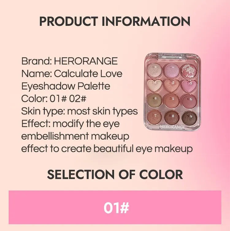 12 Color Love Palette.