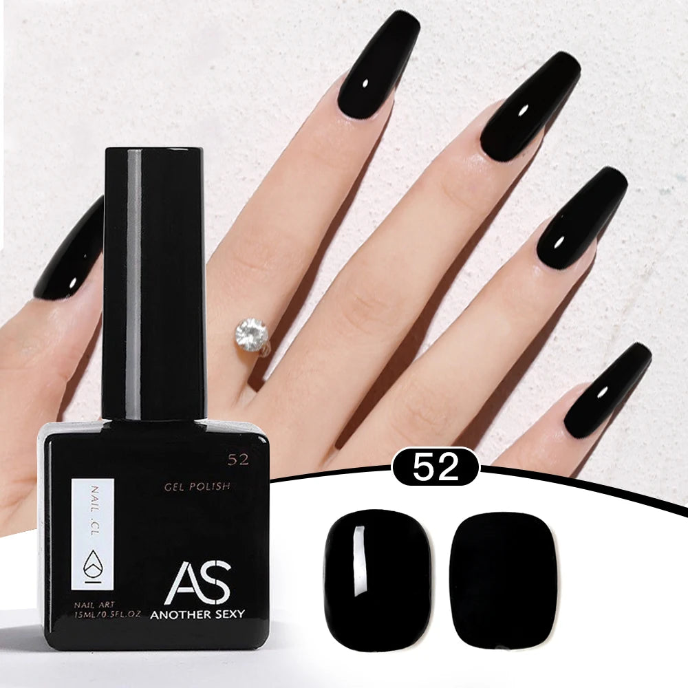 AS 1pc 15ml Bright Yellow Gel Nail Polish Starter Pure Soak Off No Wipe Nail Gel Polish Varnish Suitable For All Seasons