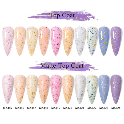 7ml Milk White Rubber Base Gel Silver Gold Pink Foils Glitter Base Coat Semi-Permanent Nail Art Gel Varnish For Nails Manicure