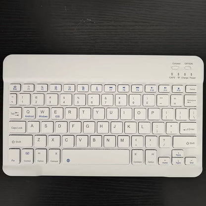 Spanish/English Bluetooth Keyboard 10 inch for iPad Air Pro Wireless Rechargeable Keyboard for Phone Tablet Laptop Universal