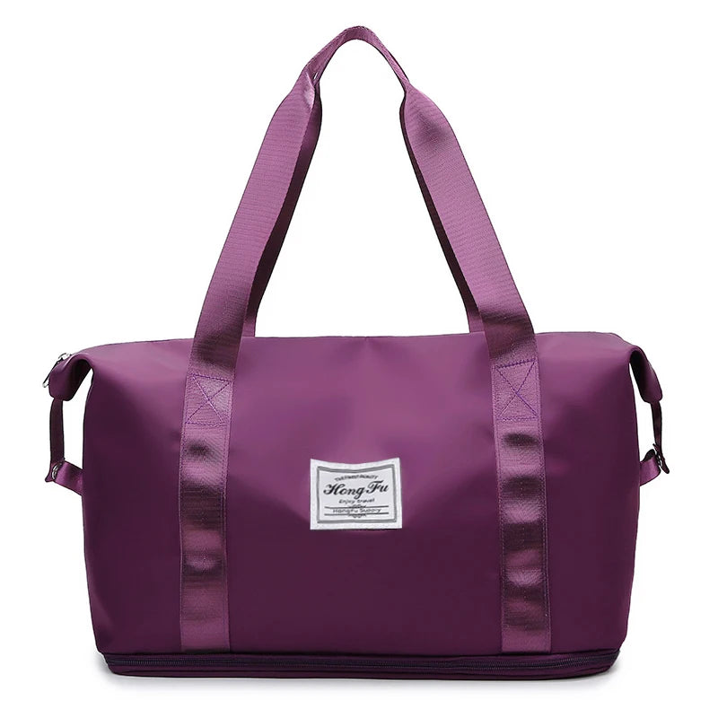 UNIXINU Carry On Travel Duffle Bag Nylon Waterproof Sports Gym Tote Bags for Women Large Capacity Storage Luggage Handbag
