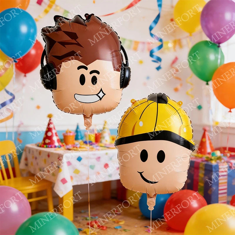 ROBLOX Game Aluminum Foil Balloon Set for Cartoon Baby Shower Boy Birthday Party Decoration Theme DIY Festival Supplie Gift 2pcs