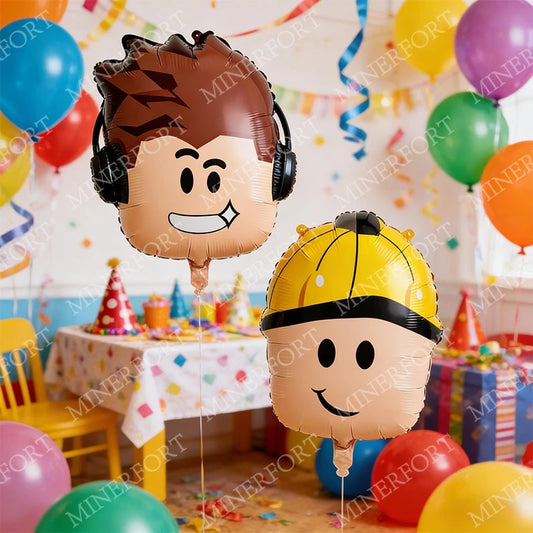 ROBLOX Game Aluminum Foil Balloon Set for Cartoon Baby Shower Boy Birthday Party Decoration Theme DIY Festival Supplie Gift 2pcs