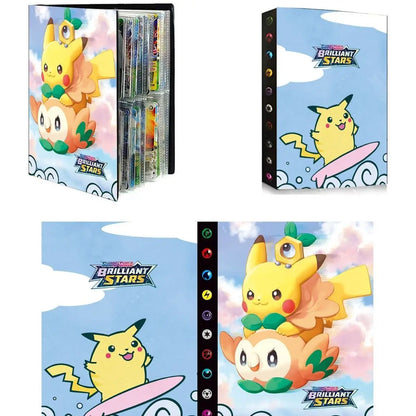 Pokemon Transparent Card Binder Album 4 Pocket 9 Pocket