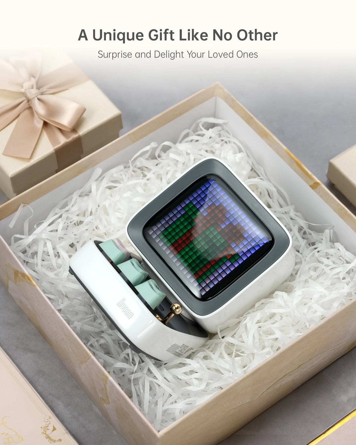 Divoom Ditoo-Pro Speaker Mini Retro Pixel Art Bluetooth Portable Alarm Clock DIY LED Display Board Cute Gift Vintage 블루 투 스 화자