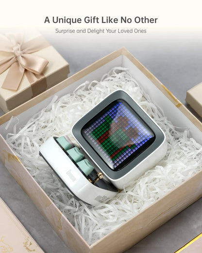 Divoom Ditoo-Pro Speaker Mini Retro Pixel Art Bluetooth Portable Alarm Clock DIY LED Display Board Cute Gift Vintage 블루 투 스 화자