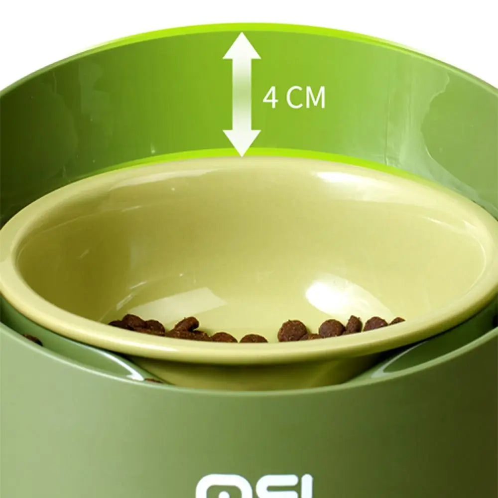Cat Food Bowl Adjustable Cat Ceramic Bowl Non-Slip Flower Shaped Pet Water Bowl Neck Protection Anti Vomiting Bowl Pet Supplies