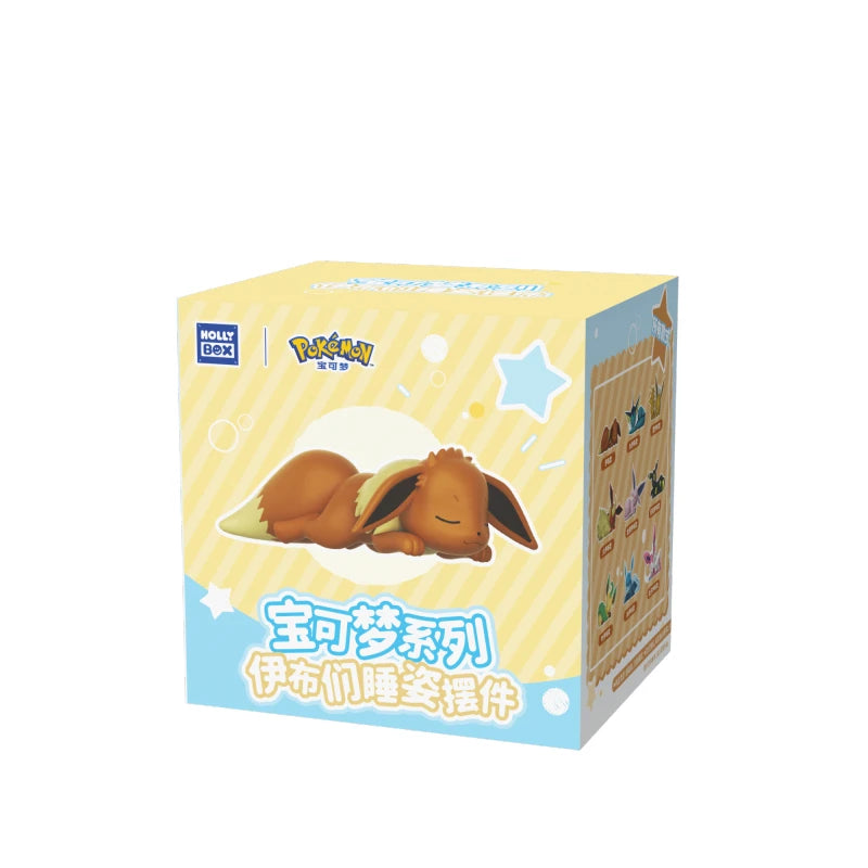 New In Stock Pokemon Eevee Sleeping Position Series Blind Box Sylveon Umbreon Flareon Jolteon Anime Desktop Decoration Model Toy