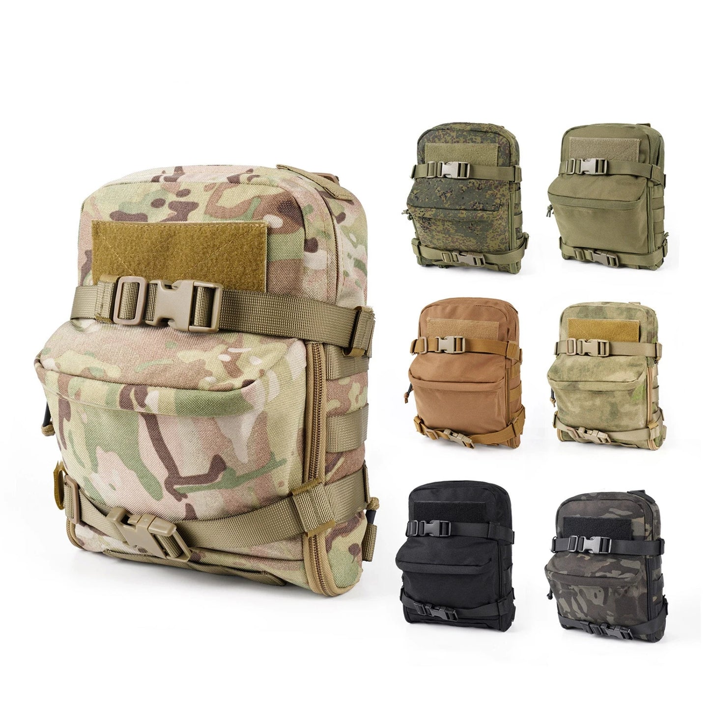 Tactical MOLLE Hydration Pack Water Reservoir Bag Outdoor Water Bladder Carrier Pack for Vest Backpack