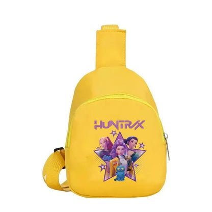 New Children Chest Bag Anime Cartoon Alphabet Fashionable Shoulder Diagonal Straddle Bag Girl Boy Cartoon Casual Chest Bags