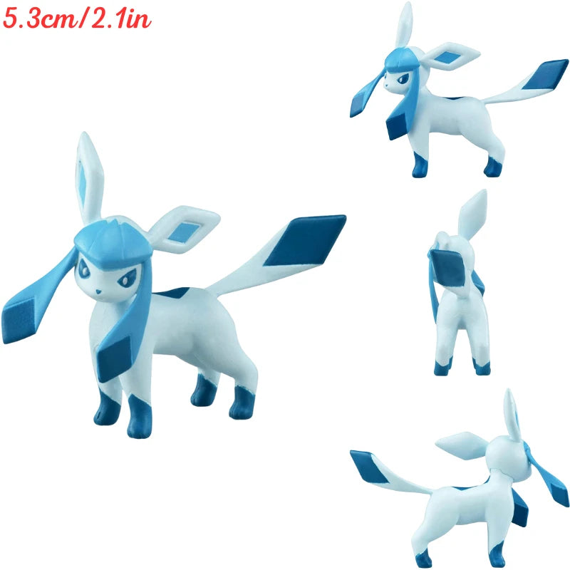 Original TAKARA TOMY Pokemon Figure Toys Mimikyu Maushold Lapras Charizard Umbreon Sylveon Vaporeon Model Dolls Birthday Gifts