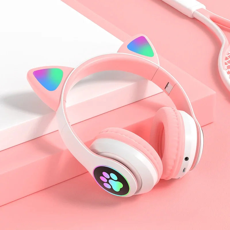 Cat Ears Bluetooth Headphones