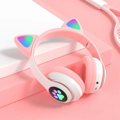 Cat Ears Bluetooth Headphones