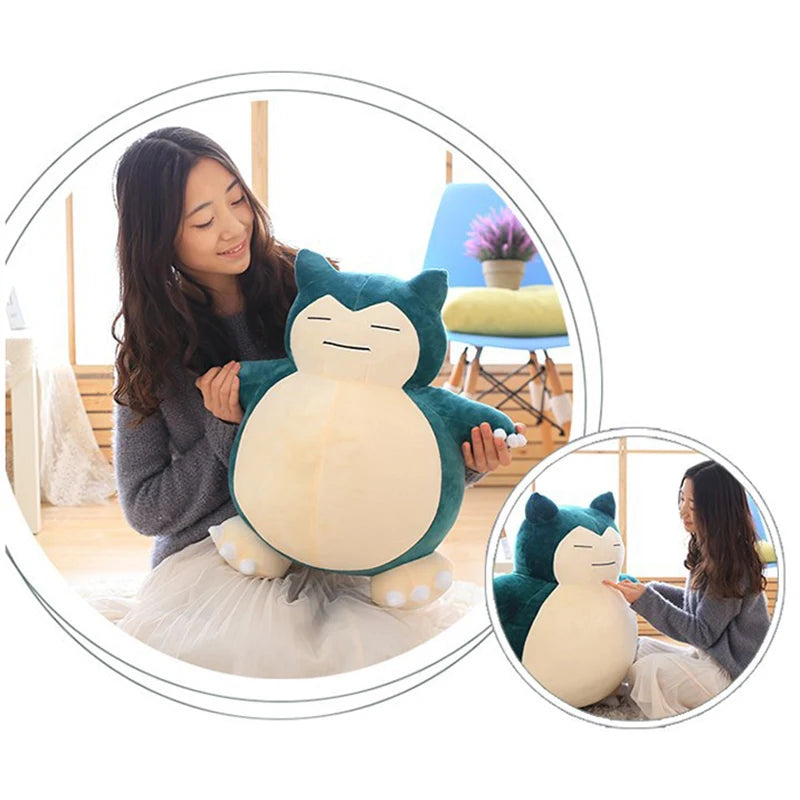 30/50cm Pokemon Snorlax Plush Toys Cartoon Japan Anime Monster Elf Plush Doll Soft Stuffed Animal Doll Birthday Gift For Girls
