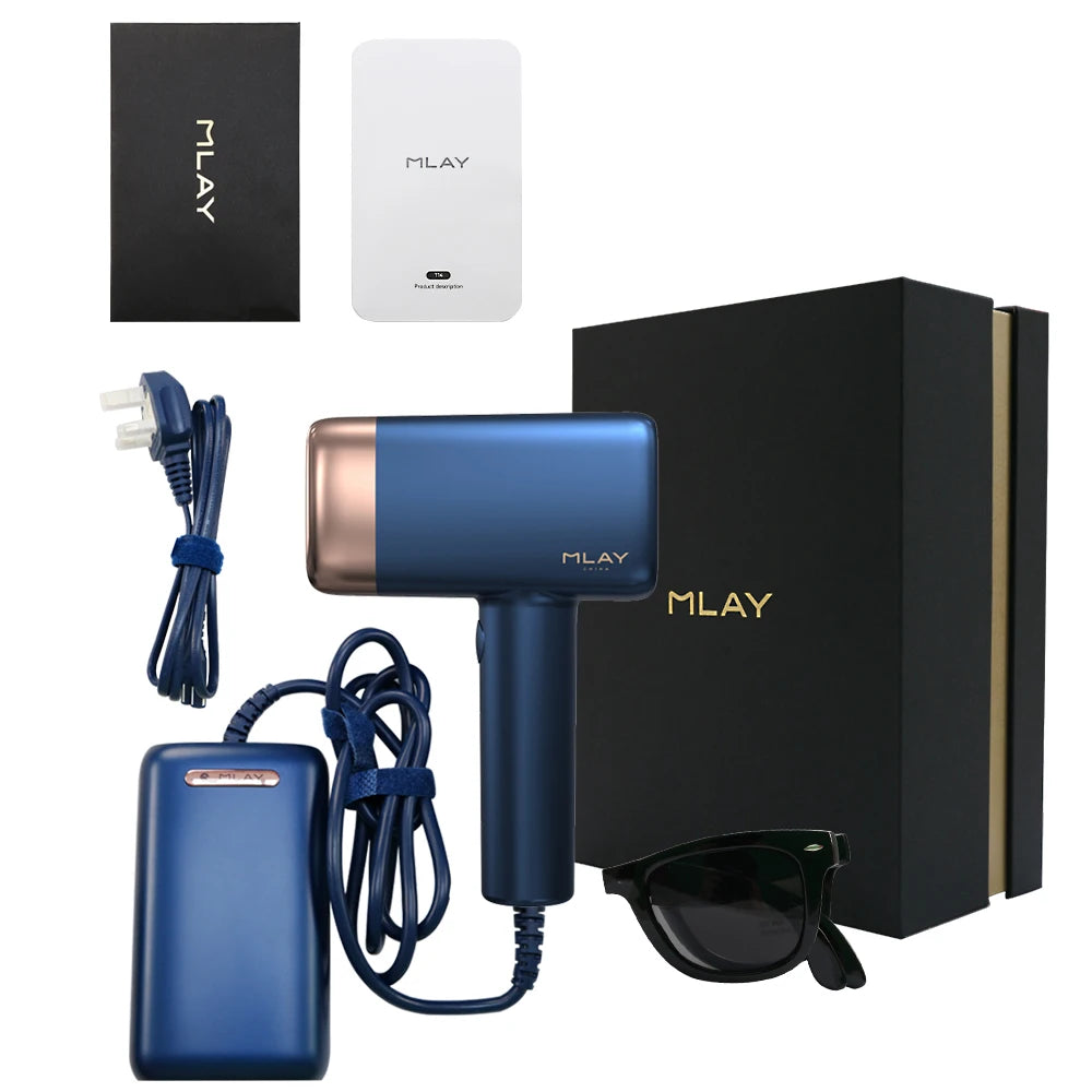 MLAY T14 Laser Hair Removal Ice Cooling IPL Laser Epilator Bikini Body Laser Depilador for Women Replaceable Lamp Hair Removal