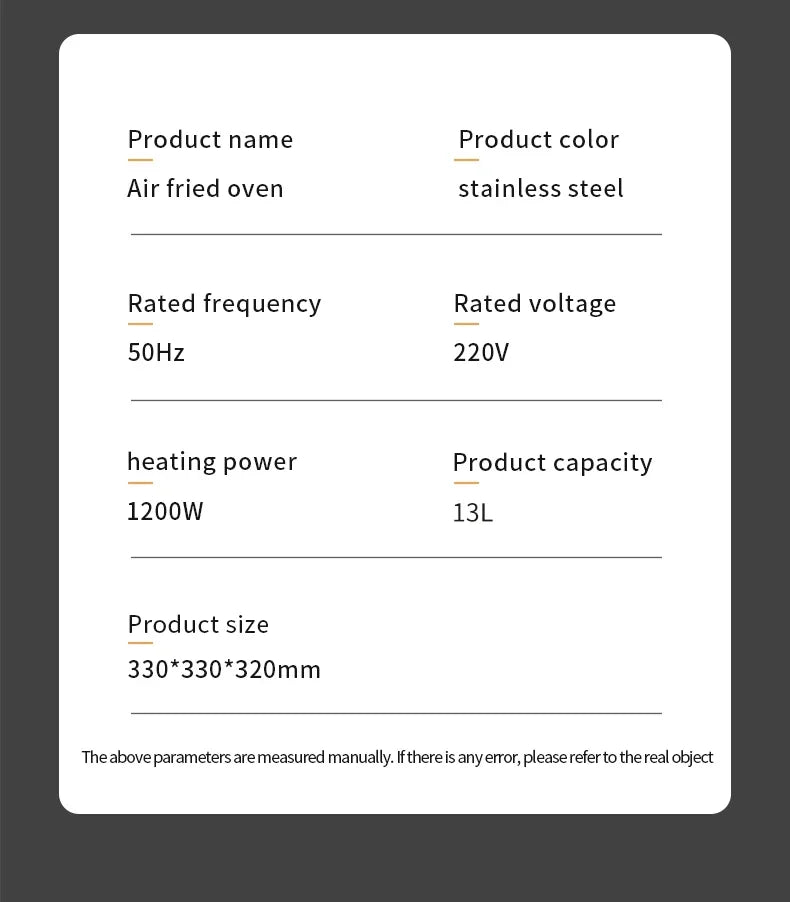 Smart Air Fryer Oven.
