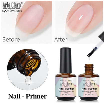 Arte Clavo 15ml Nail Primer Fast Air Dry Base Cleaning Agents UV Gel Polish Dehydrate Primer Base Coat Balance Fluid Acid Free