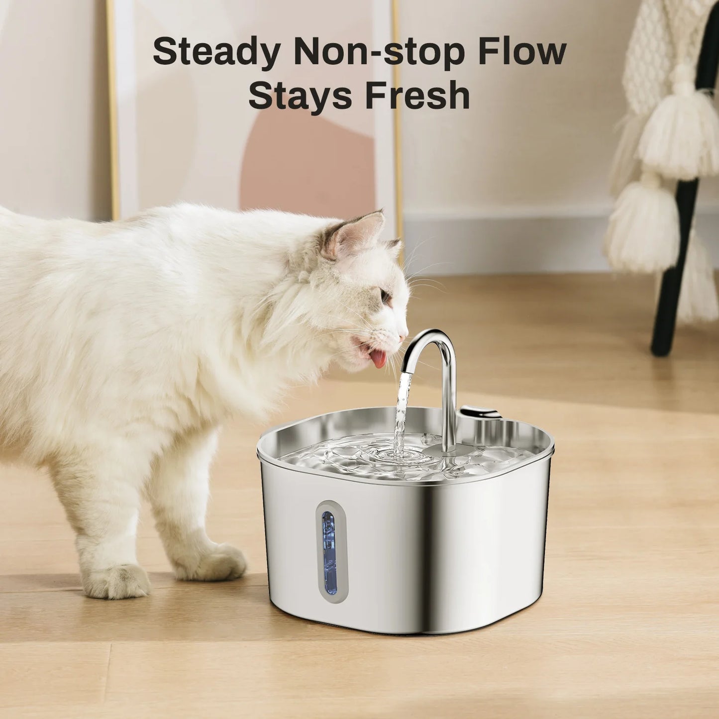 Stainless Steel Automatic Cat Water Fountain 2.2L 🐱💧