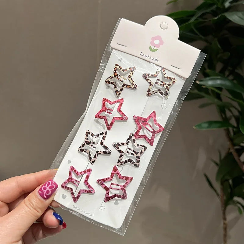 Leopard Star BB Hair Clips Set.