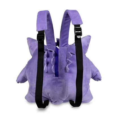 Cute Pokemon Backpack Kawaii Japanese Style Plush Bag Gengar Eevee Snorlax Backpack Schoolbag Cosplay Props Fashion Gifts