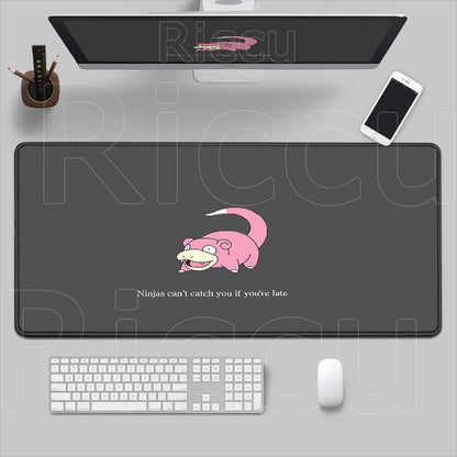 HD 900x400 Rubber Large PC Mousepad Gaming Mouse Pad Accessories Pikachu Slowpoke XXL Desk Keyboard Mat Computer Laptop Mausepad