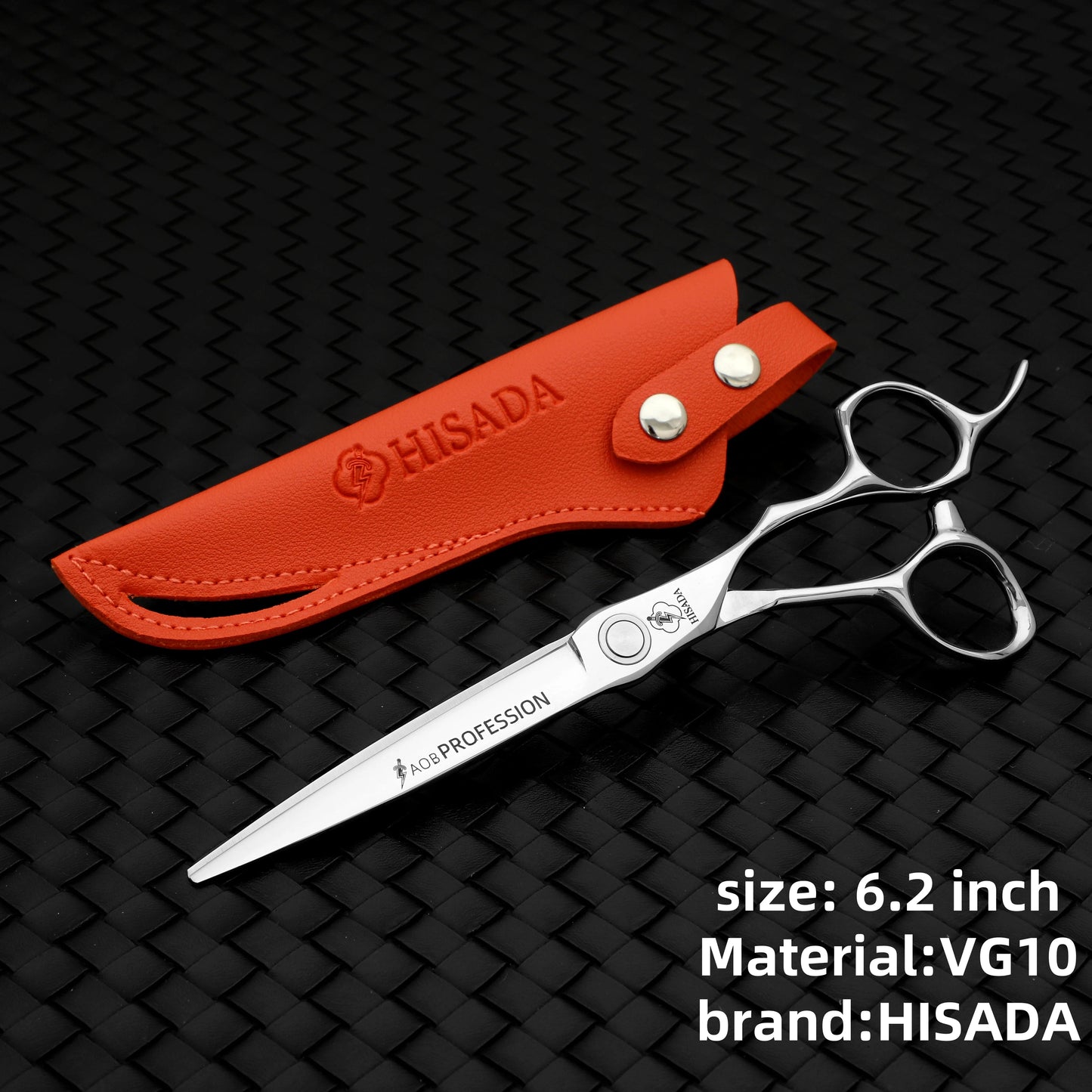HISADA hairdressing scissors	professional barber scissors 6.0  Inch scissors VG10 material professional barber scissors