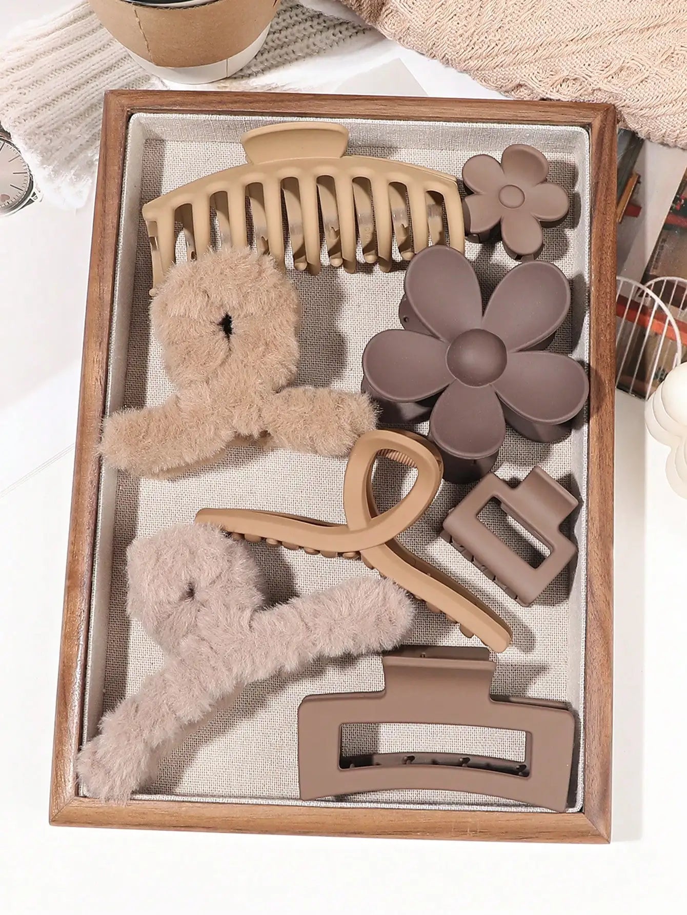 Autumn Winter Hair Clips Set.