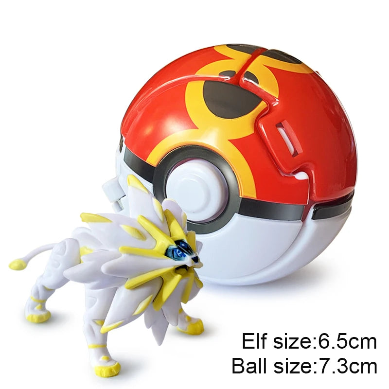 25 Styles Pokeball Figure Anime Figure Pokemon Elf Ball Toy Action Model Pikachu Mewtwo Charmander Kids Birthday Gifts Toys