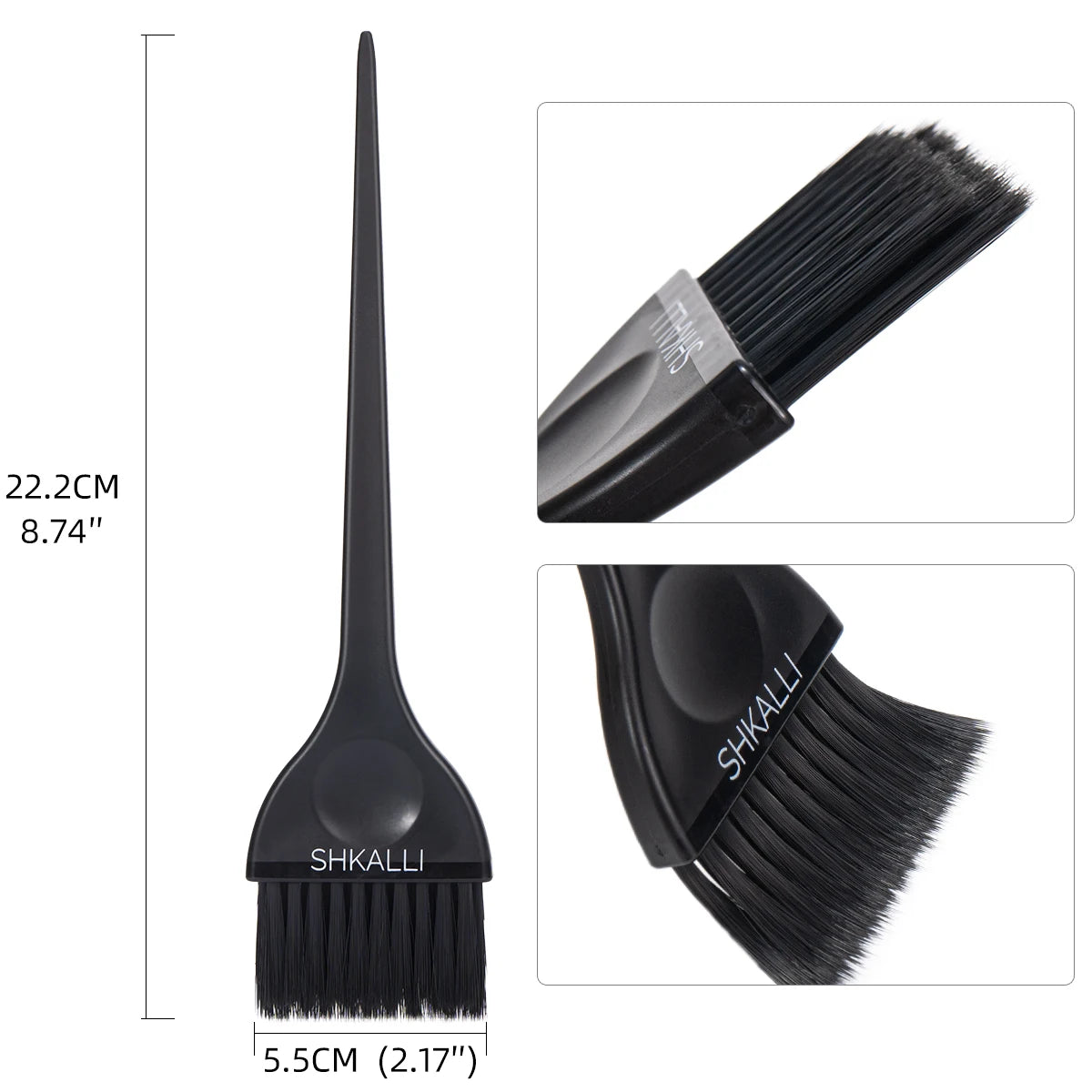 Professional Hair Tinting Brush Home Salon Hairdresser Hair Dyeing Brush Coloured Soft Bristles Balayage Brush Hair Tinting Tool