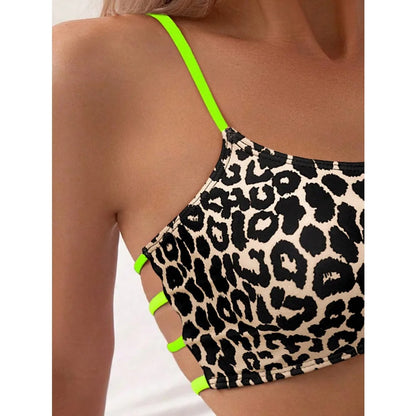 Sexy Bikini Set Push Up Swimwear Women 2025 Hot Swimsuit Two Piece Bather Low Waist Swimming Suit Girl Bather Costumes Leopard