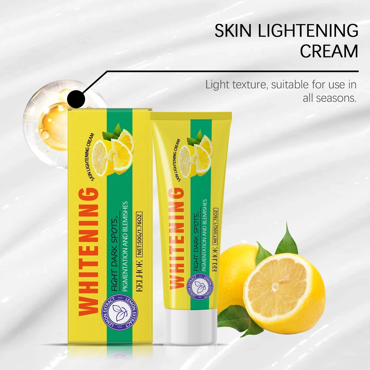 Eelhoe Lemon Brightening Body Lotion: Targeted Whitening & Hydrating Cream