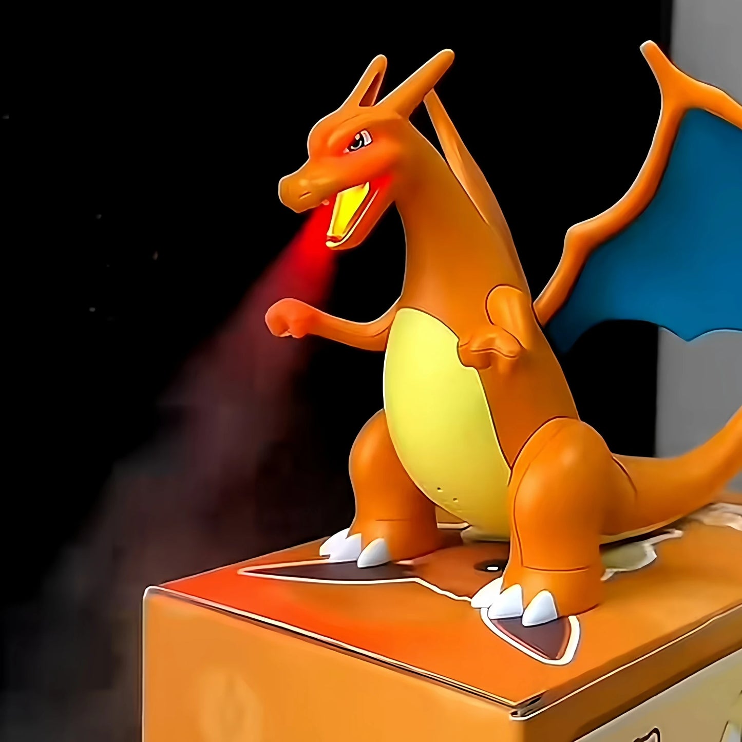 Cartoon Pokemon Charmander Humidifier Articulated Action Figures Portable Electric Model Spray Tide Play Acousto-Optic Toys Gift
