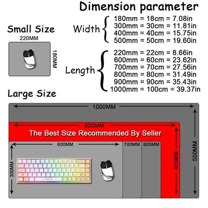 Anime Girl Mouse Pad Kawaii Pink Mousepad Gaming Speed Keyboard Pads Large Gamer Mouse Mat Rubber Desk Mat HD Print Cute Carpet