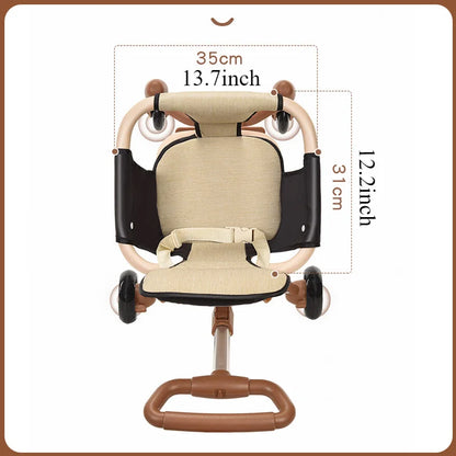 Baby Stroller for Toddler One-click Folding Lightweight Stroller Two-ways Baby Strolling Cart with Canopy Swivel Front Wheel