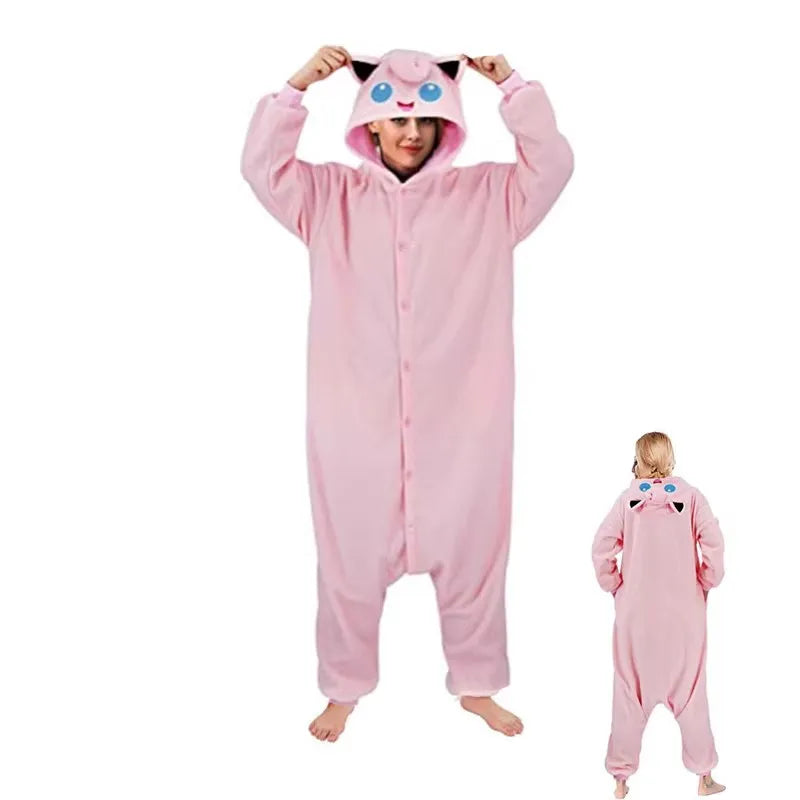 Pokemon Cosplay Costume Kigurumi Anime Onesie for Men And Women Gengar Funny Jumpsuit Halloween Christmas Party Outfit
