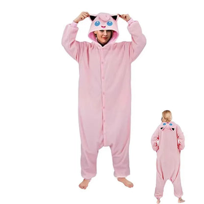 Pokemon Cosplay Costume Kigurumi Anime Onesie for Men And Women Gengar Funny Jumpsuit Halloween Christmas Party Outfit