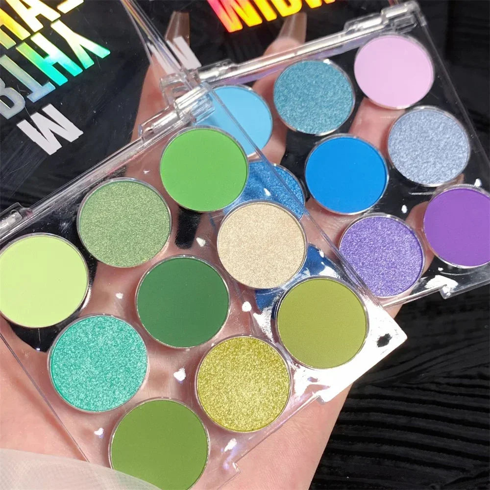 9 Colors Eye Shadow Palette Summer Pearl Matte Fine Shimmer Eyeshadow Powder Long Lasting Charming Eyes Make Up Palette Cosmetic